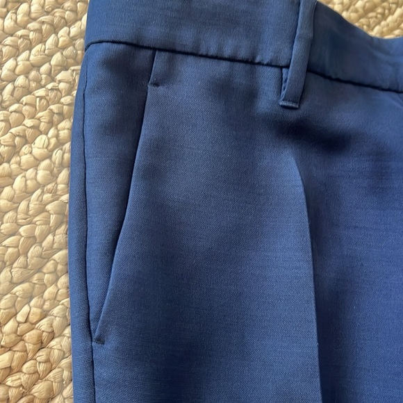 Gucci Luxe Womens Blue Silk/Wool Pant Trouser Sz 42 - Picture 5 of 12
